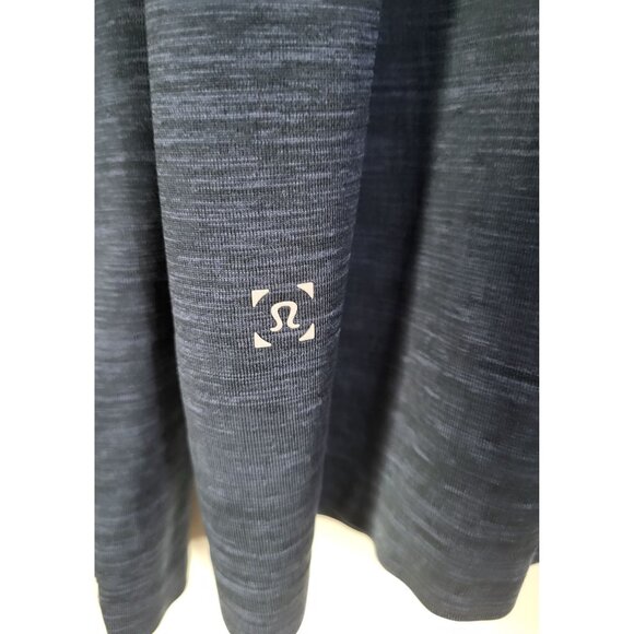 LULULEMON Men's SZ XL Long Sleeve Navy Blue Shirt Performance Athleisure Activew - Picture 4 of 10